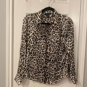 🌷3/15🌷White House Black Market Silk Stretch Blouse -6